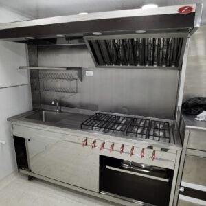 Mueble Auxiliar de cocina con poceta y extractor